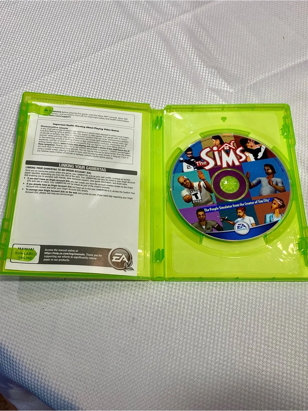 The Sims 3 (Xbox 360) - Green Case, EA Platinum Hits